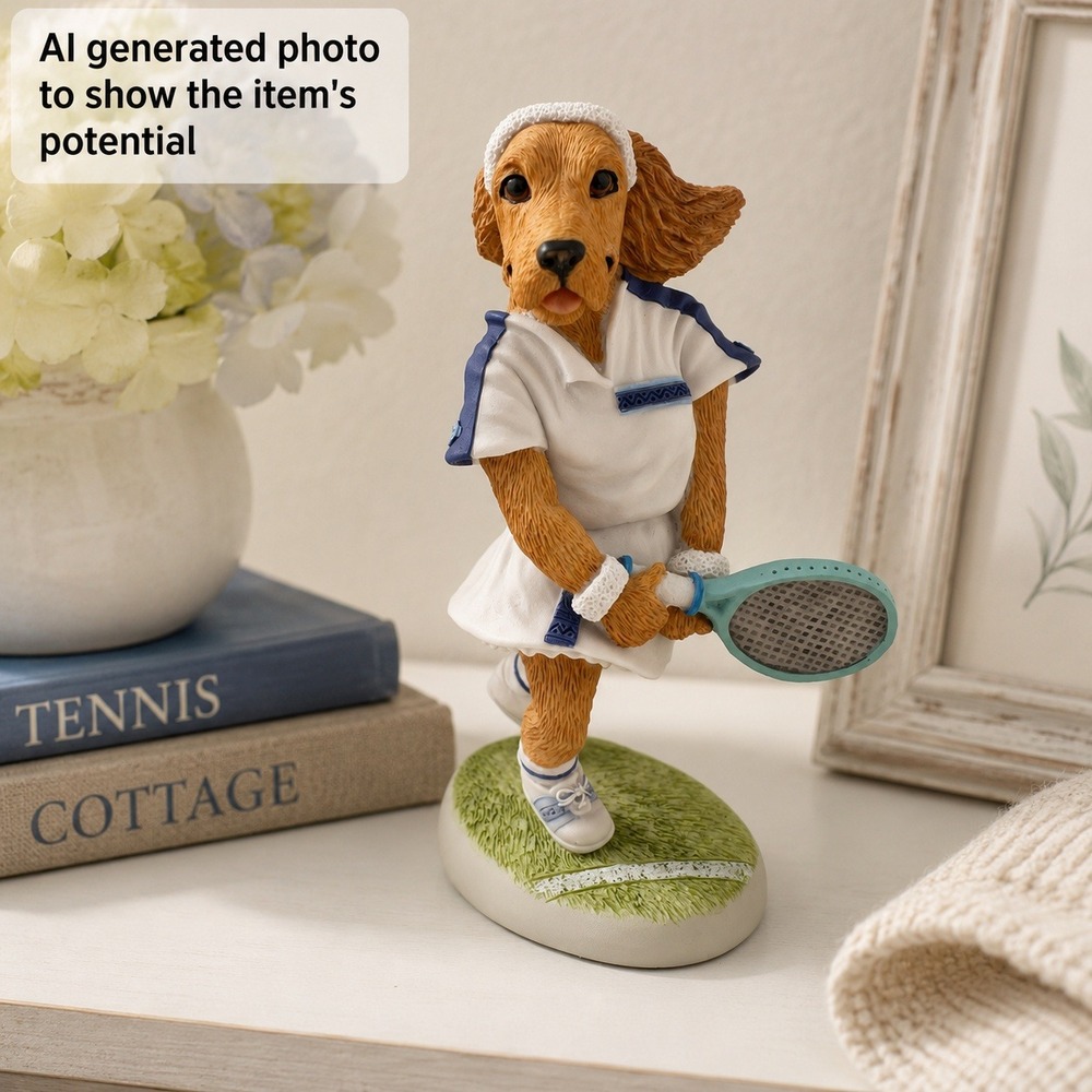 Country Companions Cocker Spaniel Tennis Female Figurine CC74 Robert Harrop
